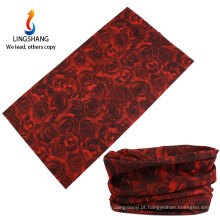 Lingshang cabelo headband multifuncional bandana flor headband